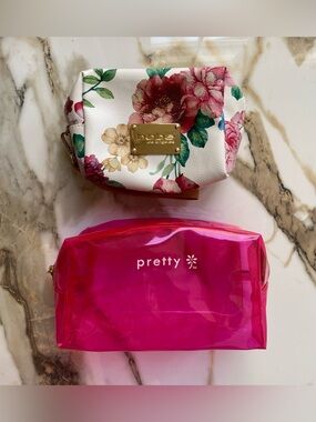 BEBE Makeup Bag & Pretty Pink Makeup Bag